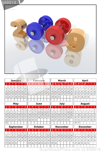 Image of 2009 calendar