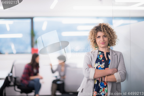 Image of Portrait of successful female software developer