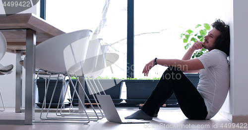 Image of man enjoying relaxing lifestyle