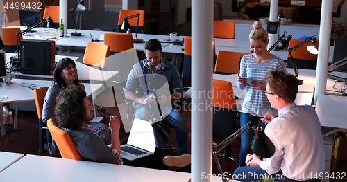 Image of Startup Business Team At A Meeting at modern office building