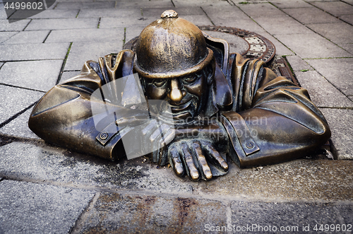 Image of Man at work, Bratislava, Slovakia