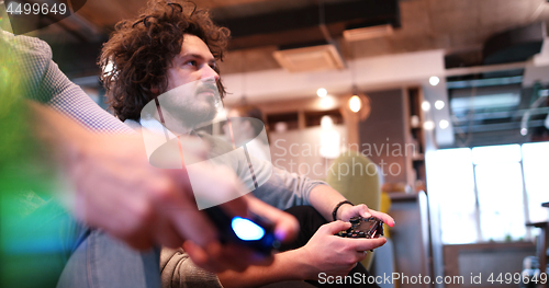 Image of Office Workers Playing computer games