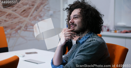 Image of Startup Business Team At A Meeting at modern office building