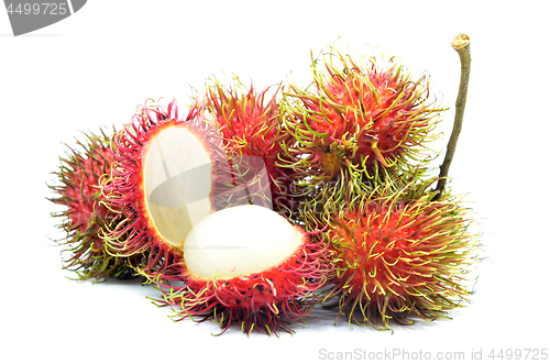 Image of Ripe rambutan isolated