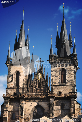 Image of The Church of Mother of God in front of Tyn