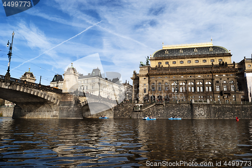 Image of Prague from Vltava