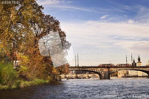 Image of Prague from Vltava