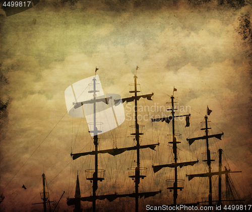 Image of Old pirate ship