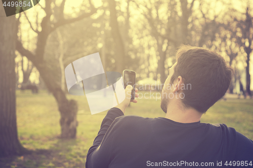 Image of Man with smart phone 