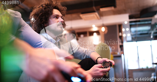 Image of Office Workers Playing computer games