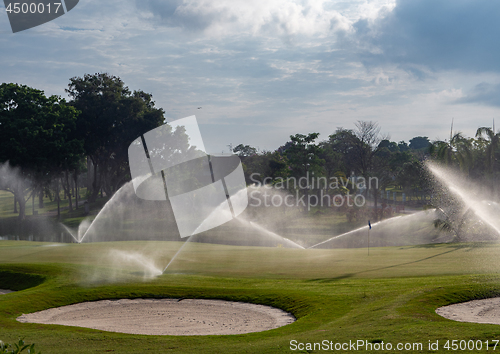 Image of Irrigation of golf course