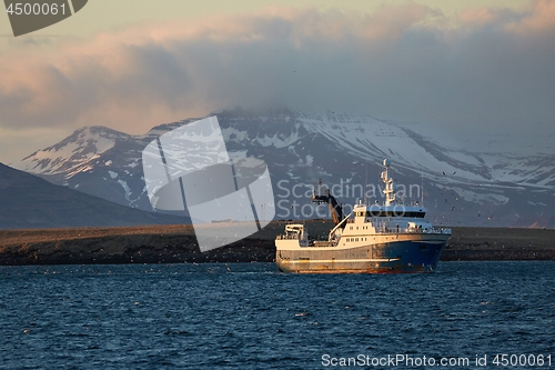 Image of Fishing ship in Iceland