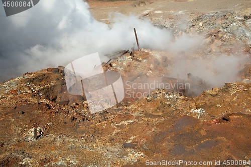 Image of Geothermal Activity in Iceland