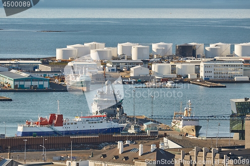 Image of Harbor dock are in Reykjavik