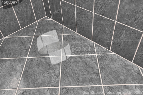 Image of Tiled bathroom floor