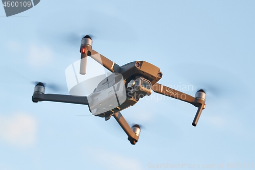 Image of Drone flying outdoors