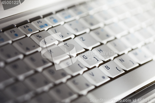 Image of White Keyboard Detail