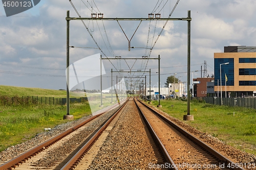 Image of Railway tracks straight section