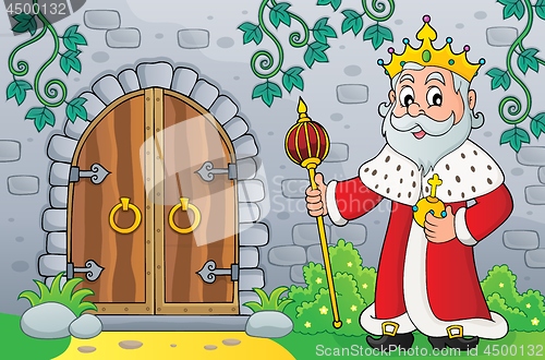 Image of King by old door topic image 1