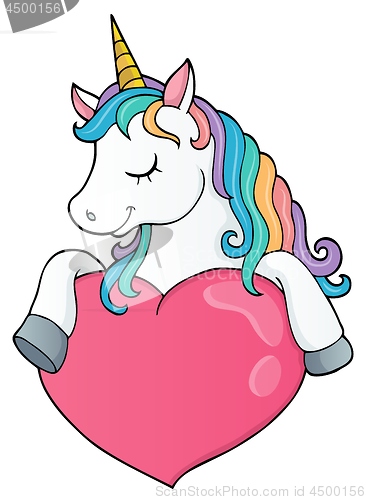 Image of Unicorn and heart theme image 1