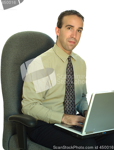 Image of Working On A Laptop