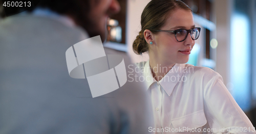 Image of Startup Business Team At A Meeting at modern office building