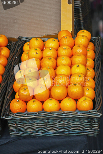 Image of Oranges in Basket