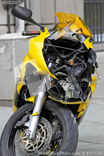 Image of Crushed Motorcycle