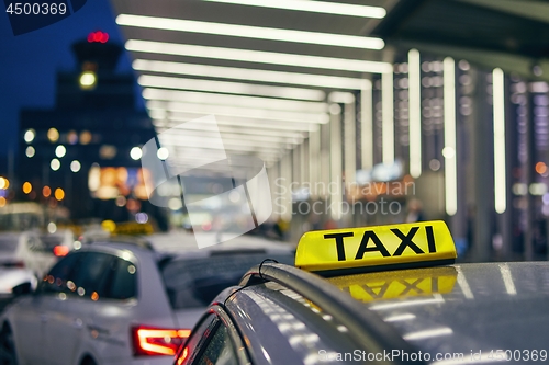 Image of Lighting taxi sign