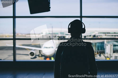 Image of Traveler with headphones