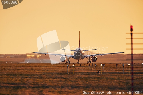 Image of Airplane ready for take off