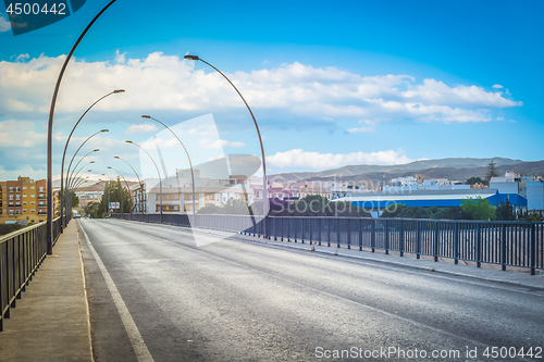 Image of the road and lights in Spain