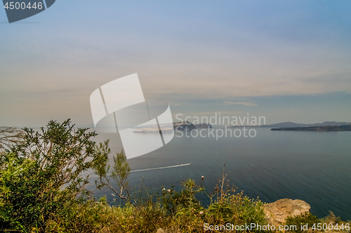 Image of Beautiful landscape with sea view of the Nea Kameni,