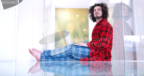 Image of man enjoying relaxing lifestyle