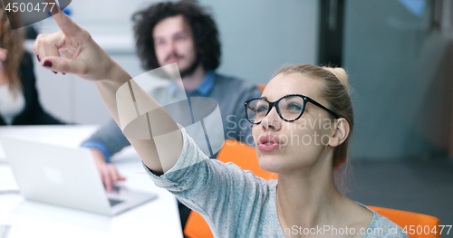 Image of Startup Business Team At A Meeting at modern office building