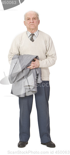 Image of Senior man standing-up