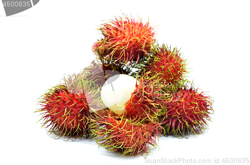 Image of Ripe rambutan isolated