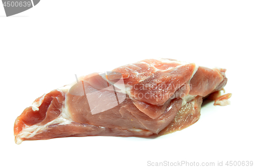 Image of Sliced of raw pork