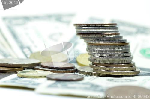 Image of Coins stacked on each other