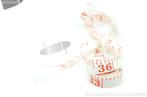 Image of White measure tape 