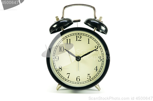 Image of Black colored alarm clock