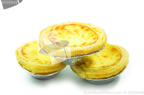 Image of Fresh baked egg tarts or custard tarts