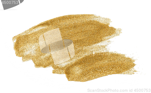 Image of gold color glitter nail polish