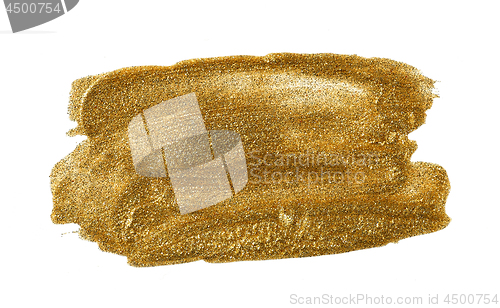 Image of gold color glitter nail polish