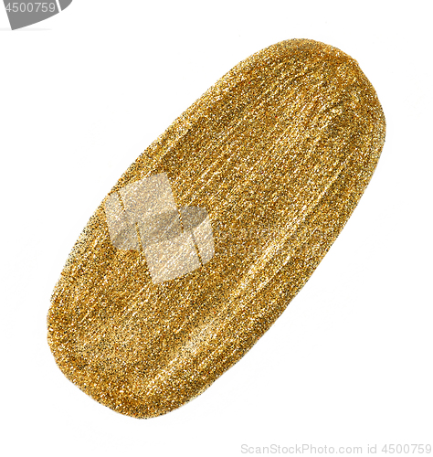 Image of gold color glitter nail polish