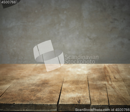 Image of old wood kitchen table