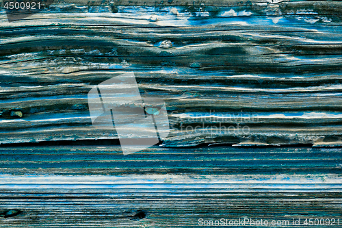 Image of Old wooden blue door grunge texture.