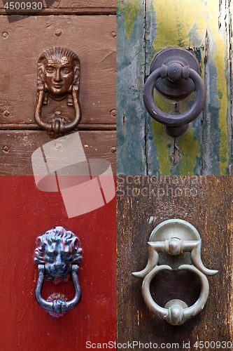 Image of Ancient italian door knockers and handles 