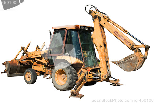 Image of Isolated Backhoe