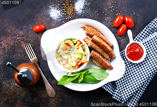 Image of grilled sausages 